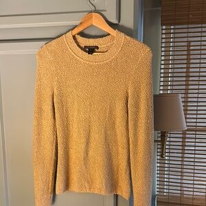 St. John Textured Tan Crew Neck Top